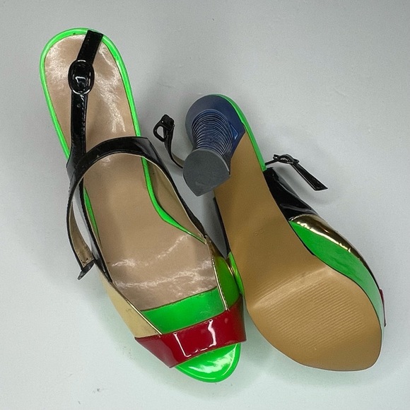 Multi Color Platform heels - Picture 6 of 6